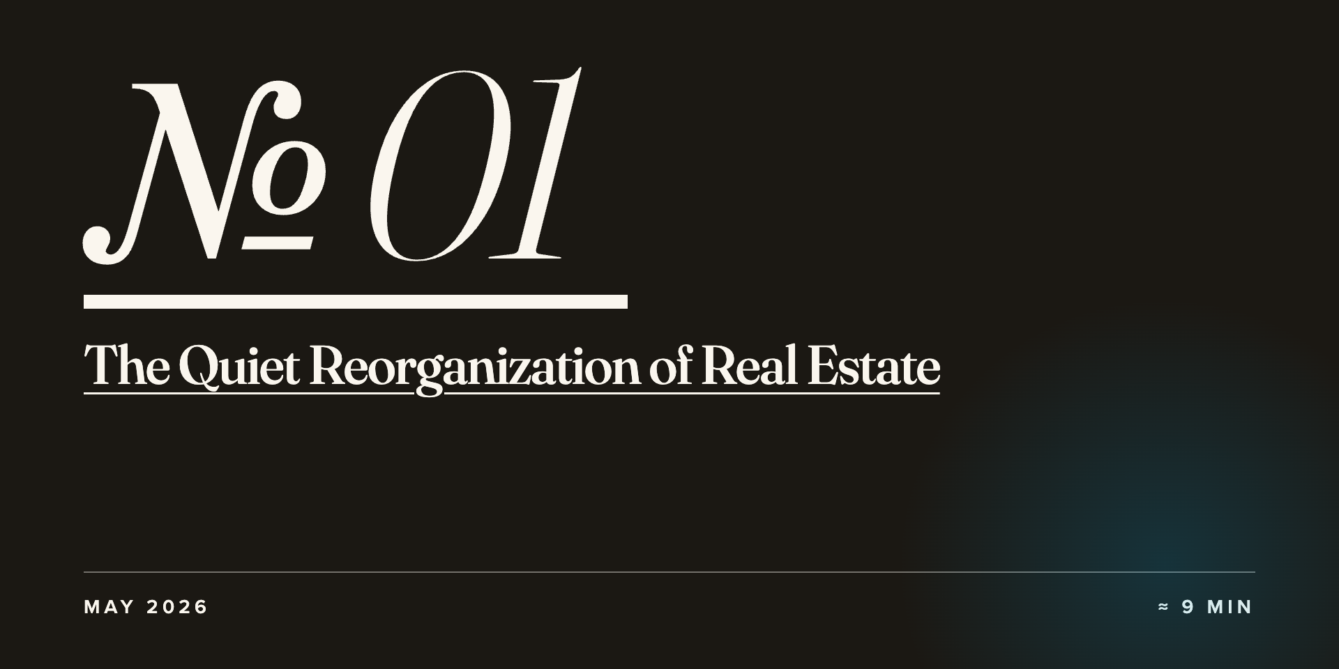 Pickup Studios Field Notes The Quiet Reorganization of Real Estate