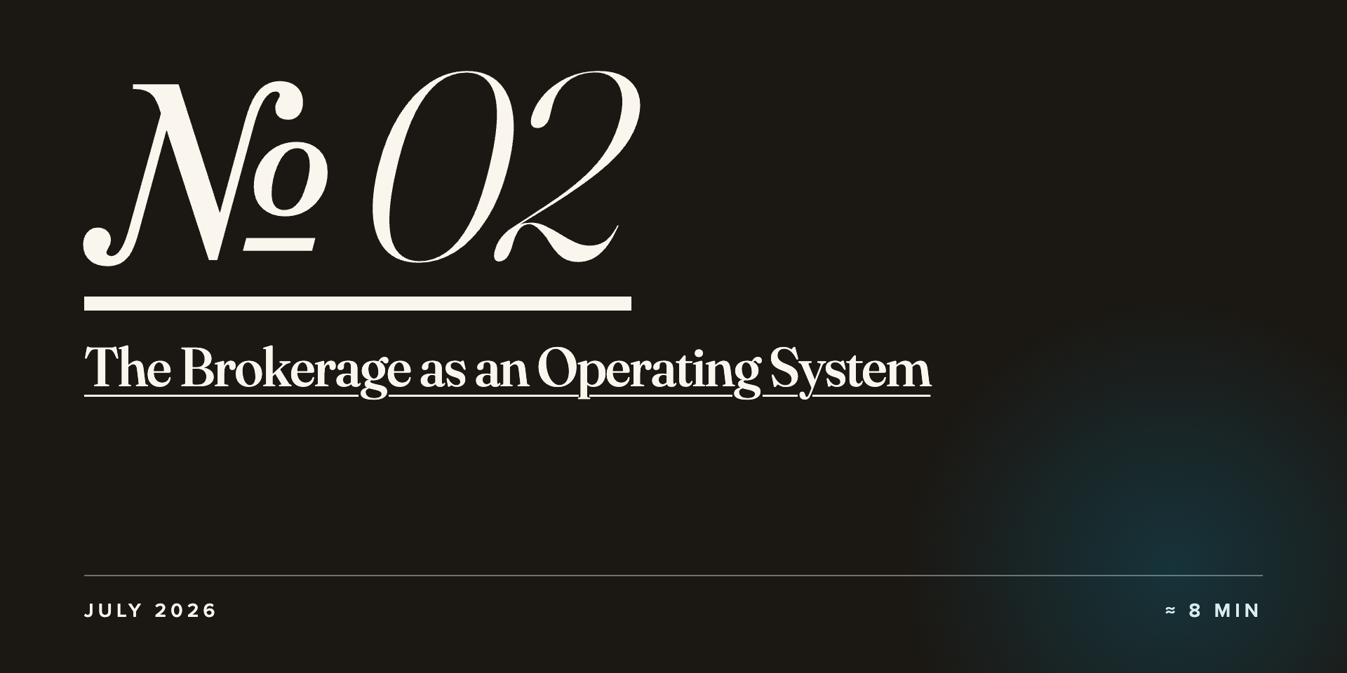 Pickup Studios Field Notes Real Estate Brokerages are an Operating System